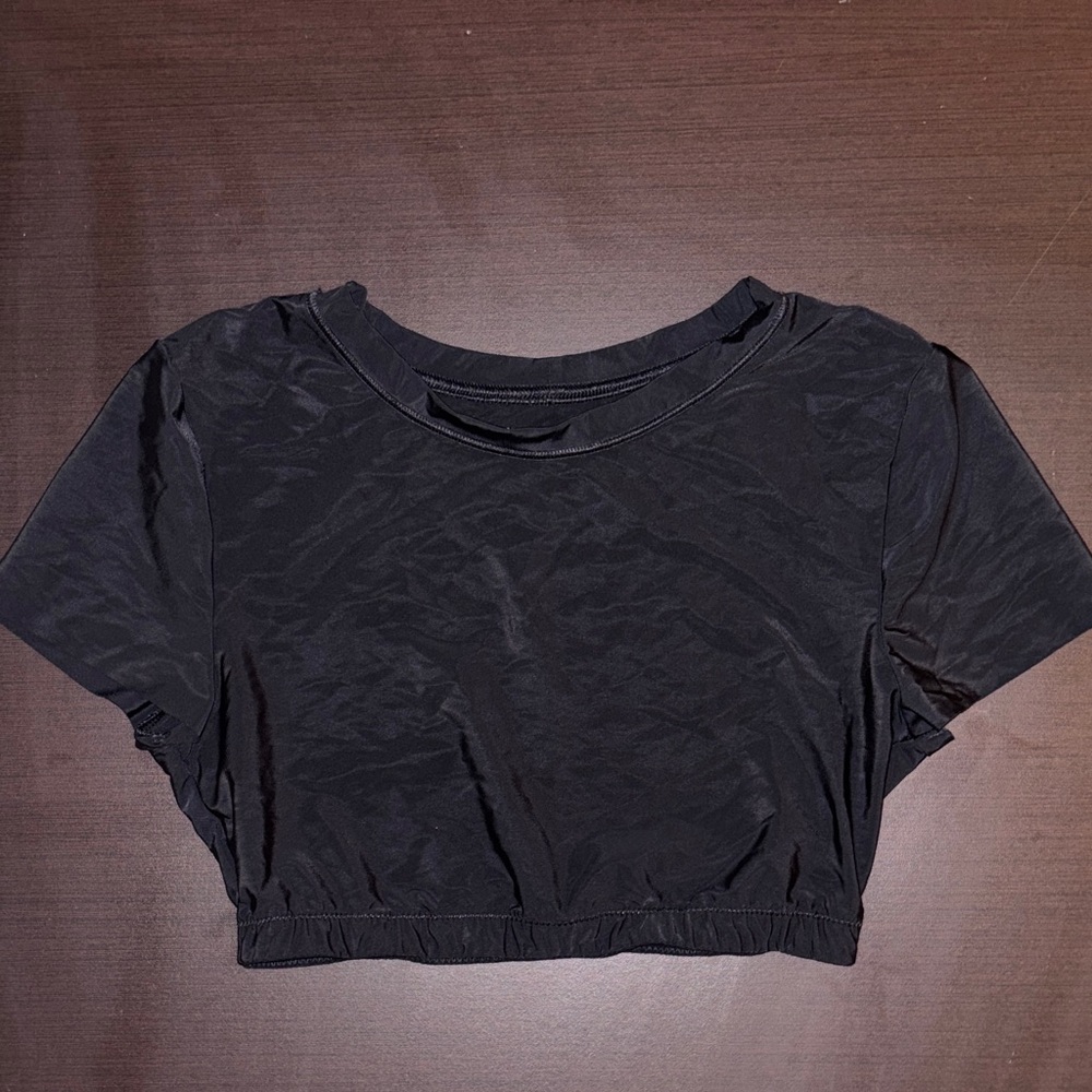 Aerie smoothez cropped short sleeve